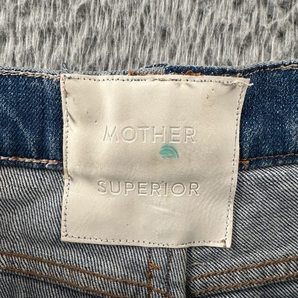 Mother Superior Jeans Womens 26 High Waisted Smokin Double Ankle‎ Blue - Picture 4 of 15